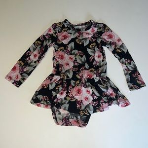 Posh Peanut Milana Long Sleeve Twirl Bodysuit - 6-12 months